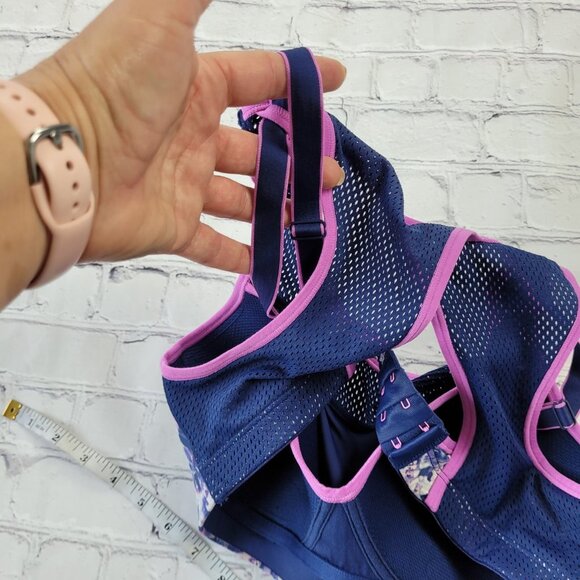 Maidenform Blue Purple Padded sports bra size 34C - Picture 6 of 7